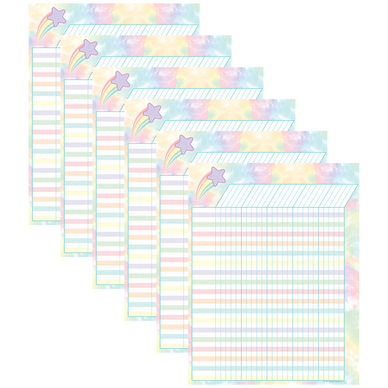 Pastel Pop Incentive Chart, Pack of 6