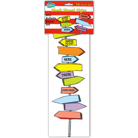 Dr. Seuss&trade; Blank Directional Signs Mini Bulletin Board Set