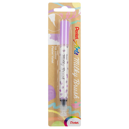 Milky Brush Pen, Pastel Violet Ink, 1-Pack