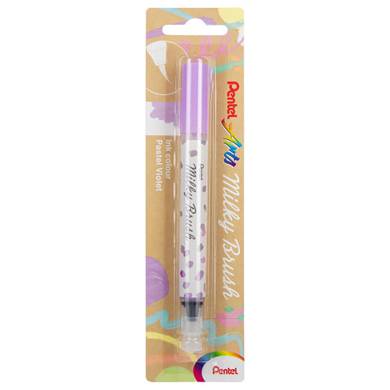 Milky Brush Pen, Pastel Violet Ink, 1-Pack