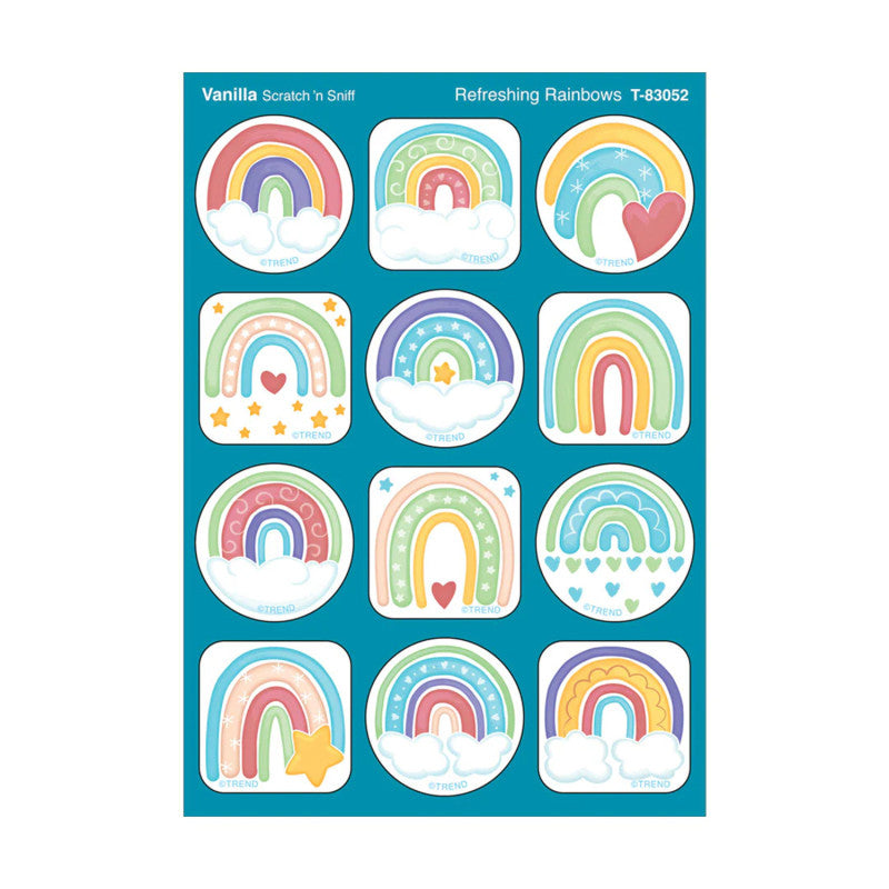 Refreshing Rainbows, Vanilla Scent Scratch 'n Sniff Stinky Stickers&reg;, Pack of 48