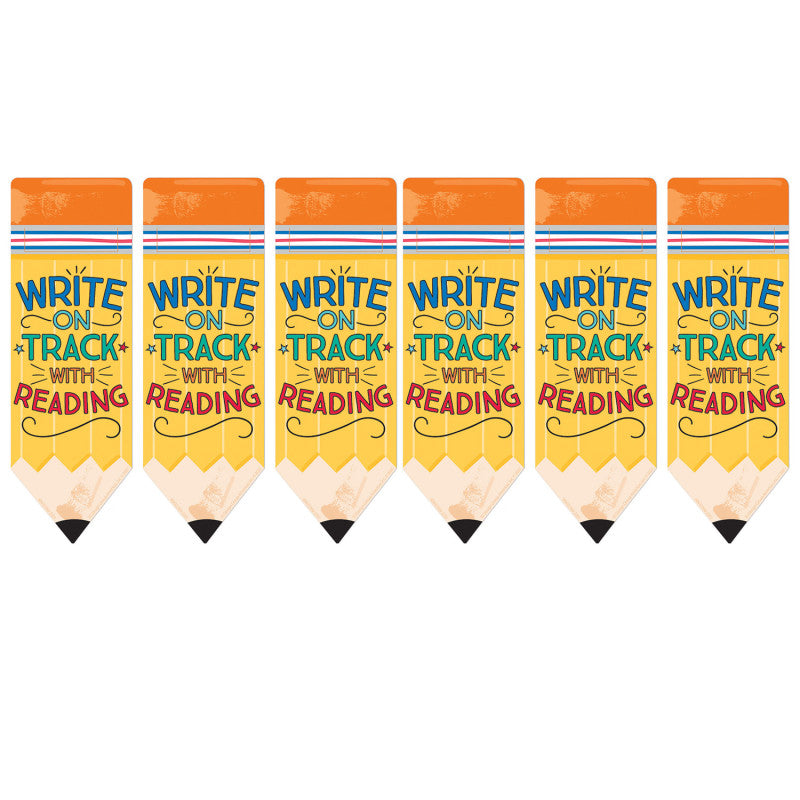 Pencil Write on Track with Reading Bookmarks, 36 Per Pack, 6 Packs