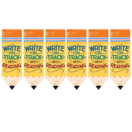 Pencil Write on Track with Reading Bookmarks, 36 Per Pack, 6 Packs