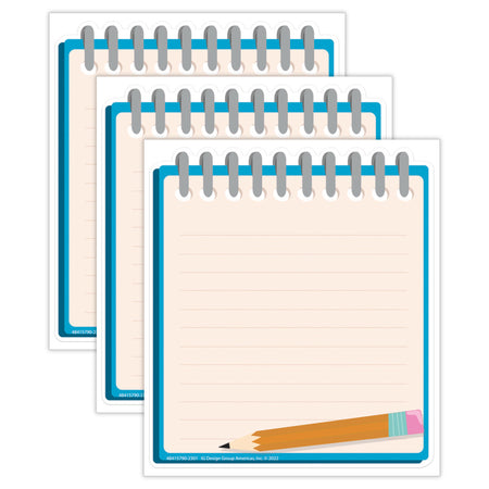 Notebook Paper Cut-Outs, 36 Per Pack, 3 Packs