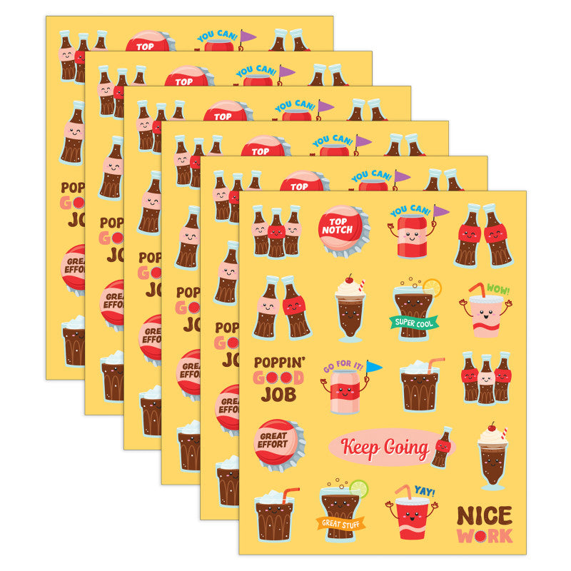 Cola Smelly Stickers, 114 Per Pack, 6 Packs
