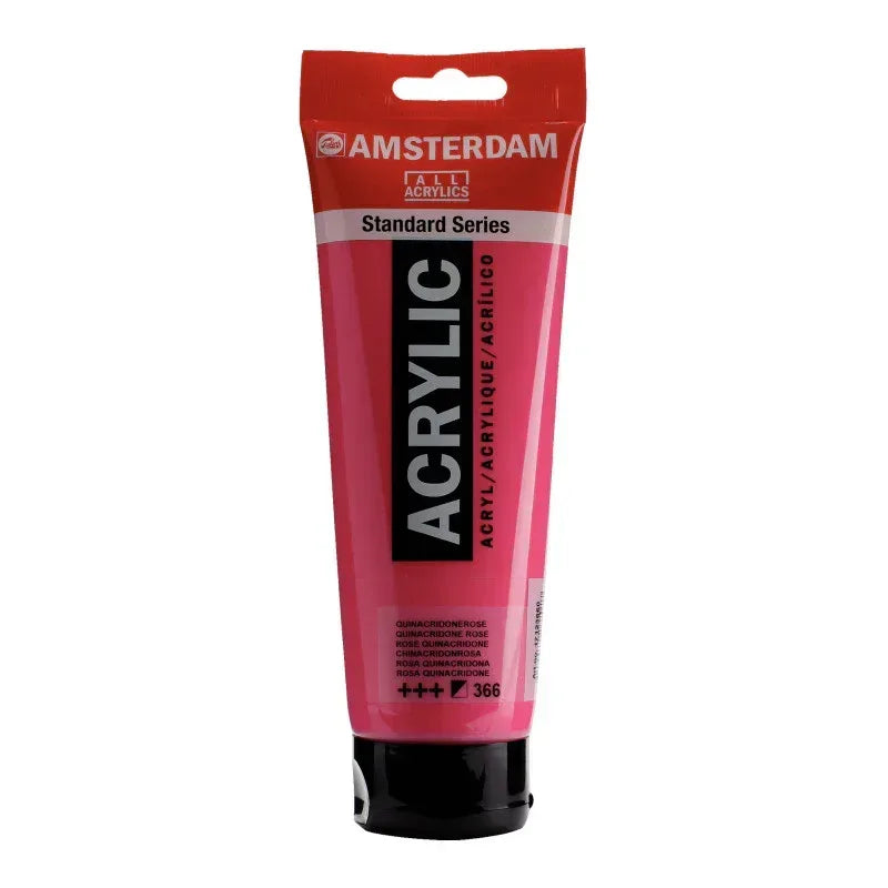Standard Acrylic Paint Tube, 250 mL, Quinacridone Rose 366