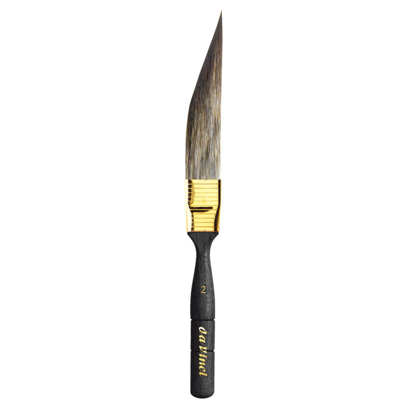CASANEO Dagger Striper with Traditional Pinstriping Handle, Synthetic, Watercolor & Acrylic, Slant, Series 703, Size 2