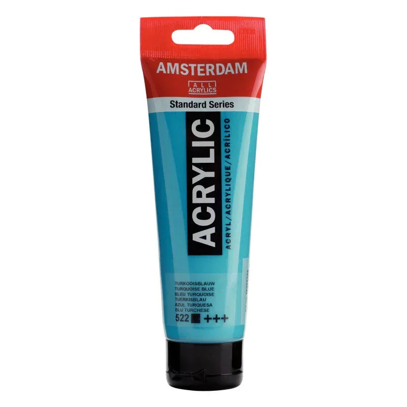 Standard Acrylic Paint, 120ml, Turquiose Blue 522