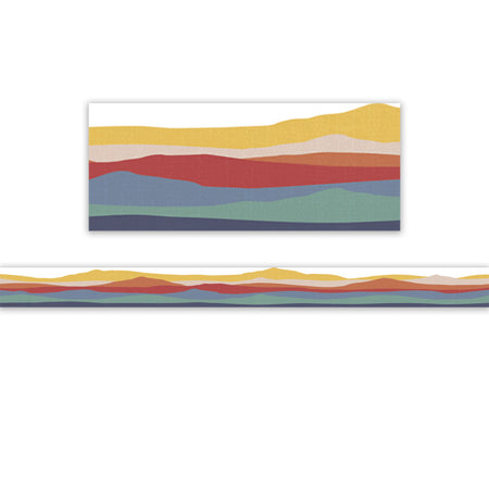 Moving Mountains Road Trip On the Horizon Die-Cut Border Trim, 35 Feet
