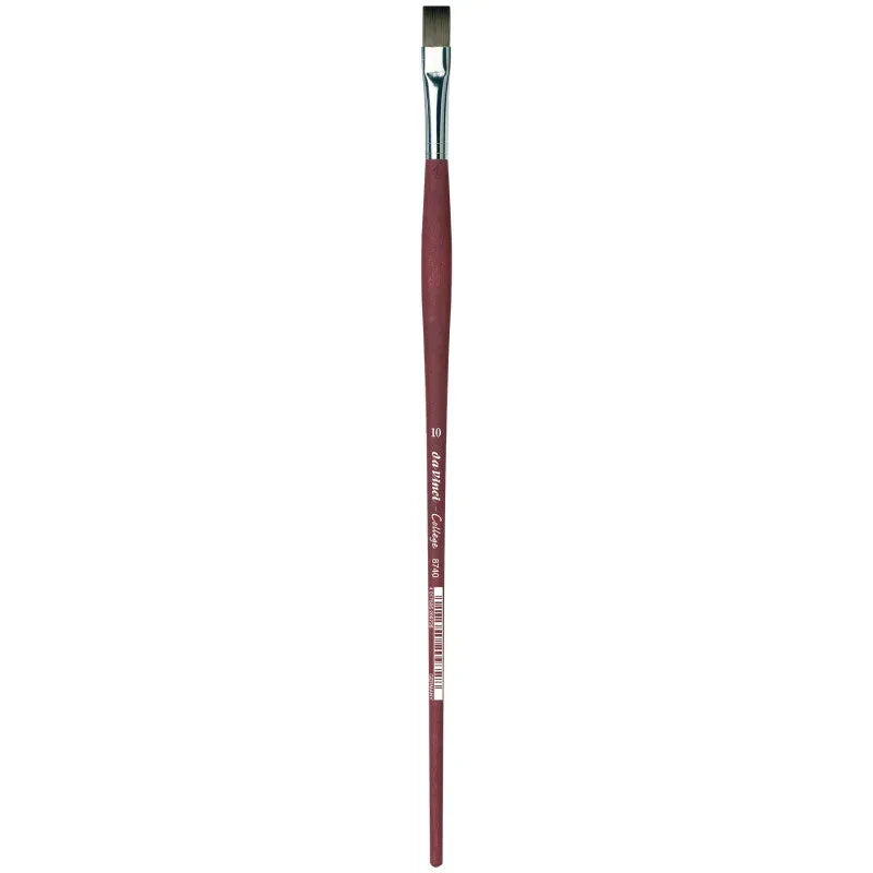 COLLEGE Student Brush, Synthetic, Acrylic & Oil, Flat, Series 8740, Size 10