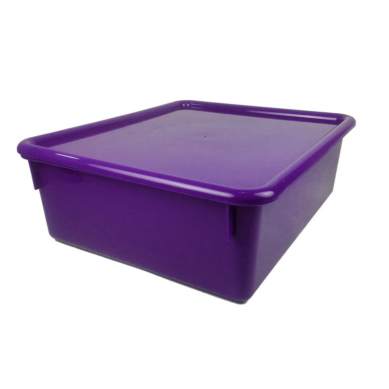 Double Stowaway&reg; Tray with Lid, Purple