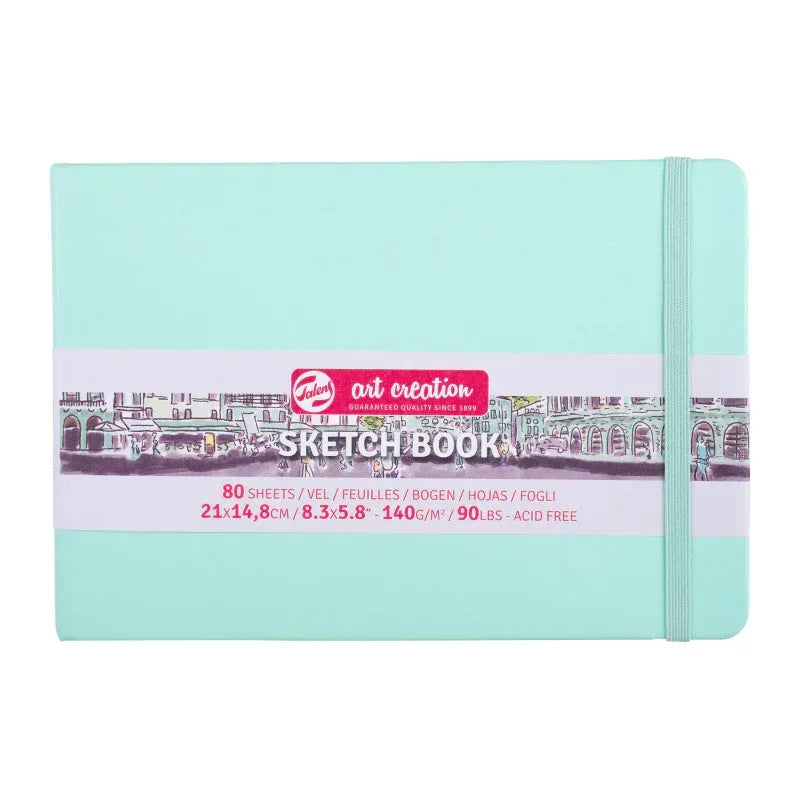 Sketchbook, 80 Sheets, 90lbs, Fresh Mint Cover, 8.3" x 5.8" (A5)
