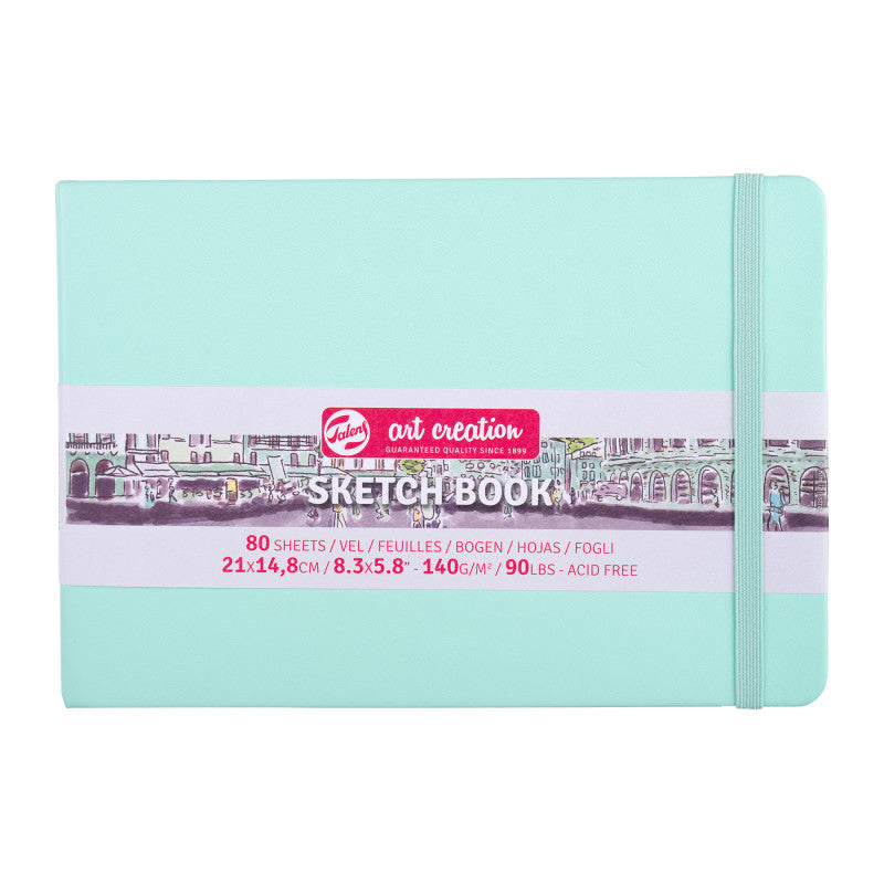 Sketchbook, 80 Sheets, 90lbs, Fresh Mint Cover, 8.3" x 5.8" (A5) 6f7f9a67aa08151f350e270f49458d69d3d9368a