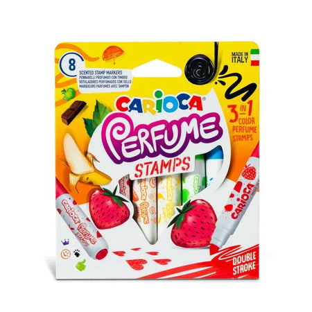 Perfume Stamps Felt Tip Washable Pens - 8 Pieces