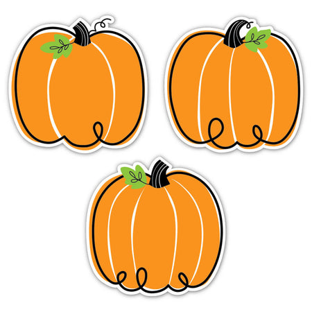 Core Décor Doodle Pumpkin 6" Designer Cut-Outs, Pack of 36