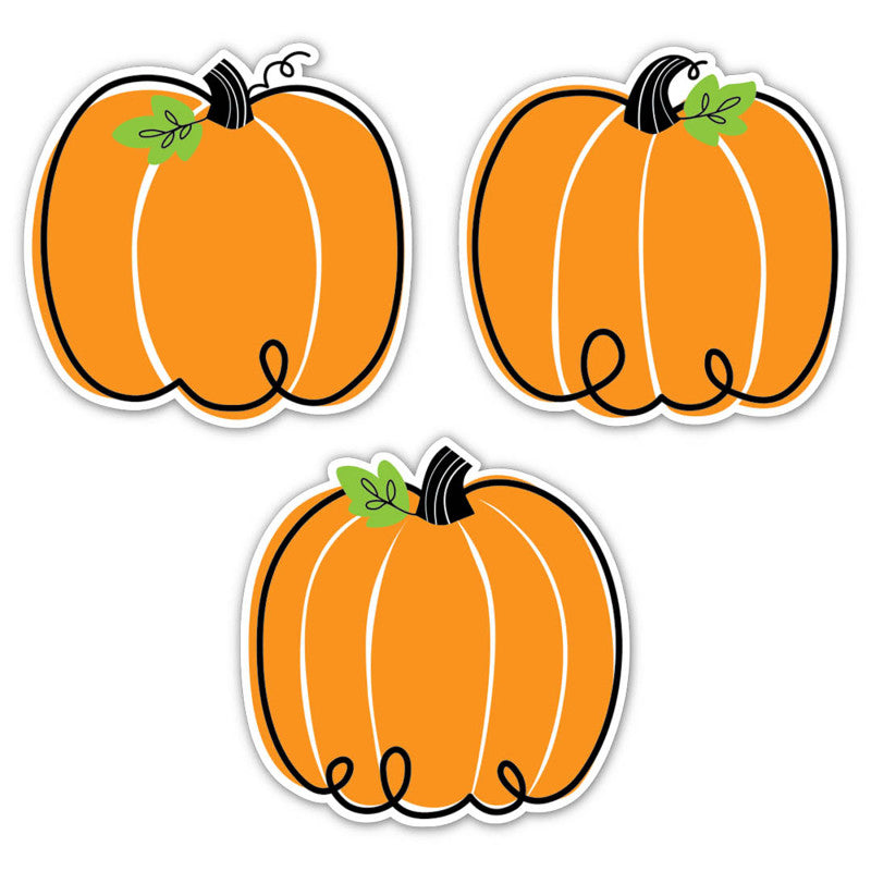 Core Décor Doodle Pumpkin 6" Designer Cut-Outs, Pack of 36