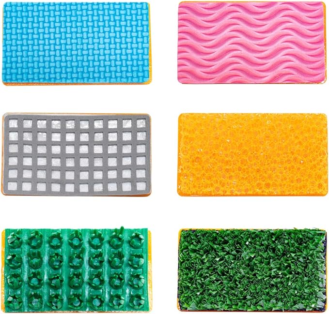 Kids Textured Foam Stampers for Painting, 6 Fun Designs - (Hygloss)