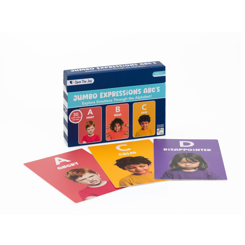 Jumbo ABC Emotion Cards, Expressions Collection, 20 Cards
