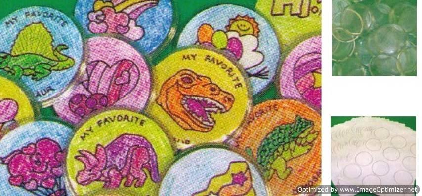 Paper Circle Inserts for Fun Buttons 2 1/4 " 60/pack