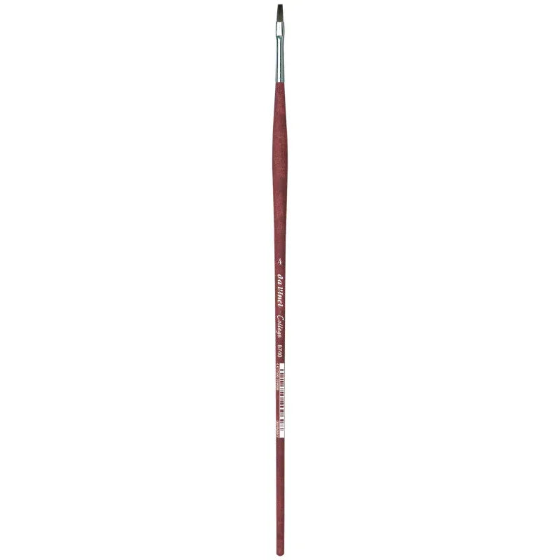 COLLEGE Student Brush, Synthetic, Acrylic & Oil, Flat, Series 8740, Size 4