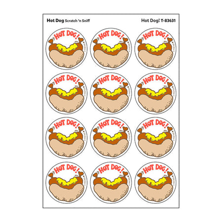 Hot Dog!/Hot Dog Scent Retro Scratch 'n Sniff Stinky Stickers&reg;, 24 ct.