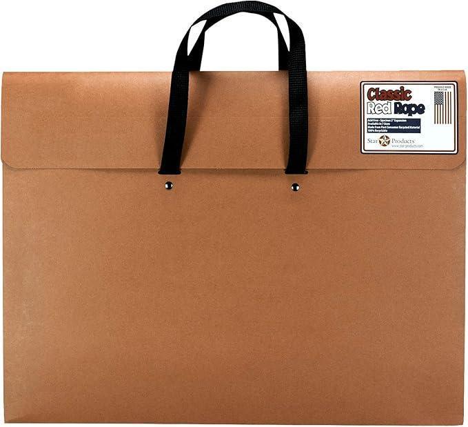 Classic Red Rope, Paper Artist Portfolio with Handle – Poster, Art Storage, 17" x 21"