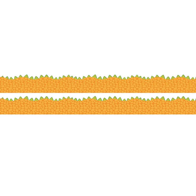 Dino Quest Orange Scales Extra Wide Classroom Border Trim, 24 Strips, 2-Pack