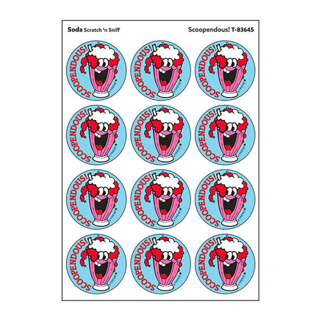 Scoopendous!/Soda scent Retro Scratch 'n Sniff Stinky Stickers&reg;, 24 ct.