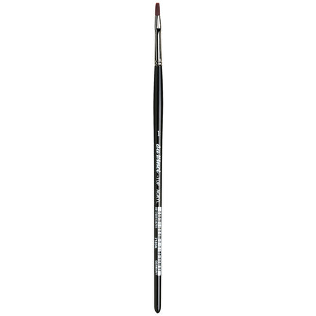 TOP-ACRYL Bright Red-Brown Brush, Synthetic, Acrylic & Oil, Flat, Series 7185K, Size 1