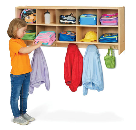 Young Time® 10 Section Wall Mount Coat Locker