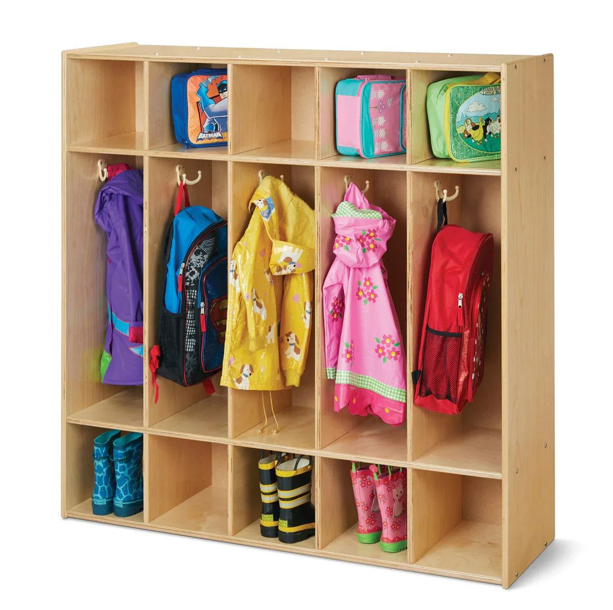 Young Time® 5 Section Coat Locker