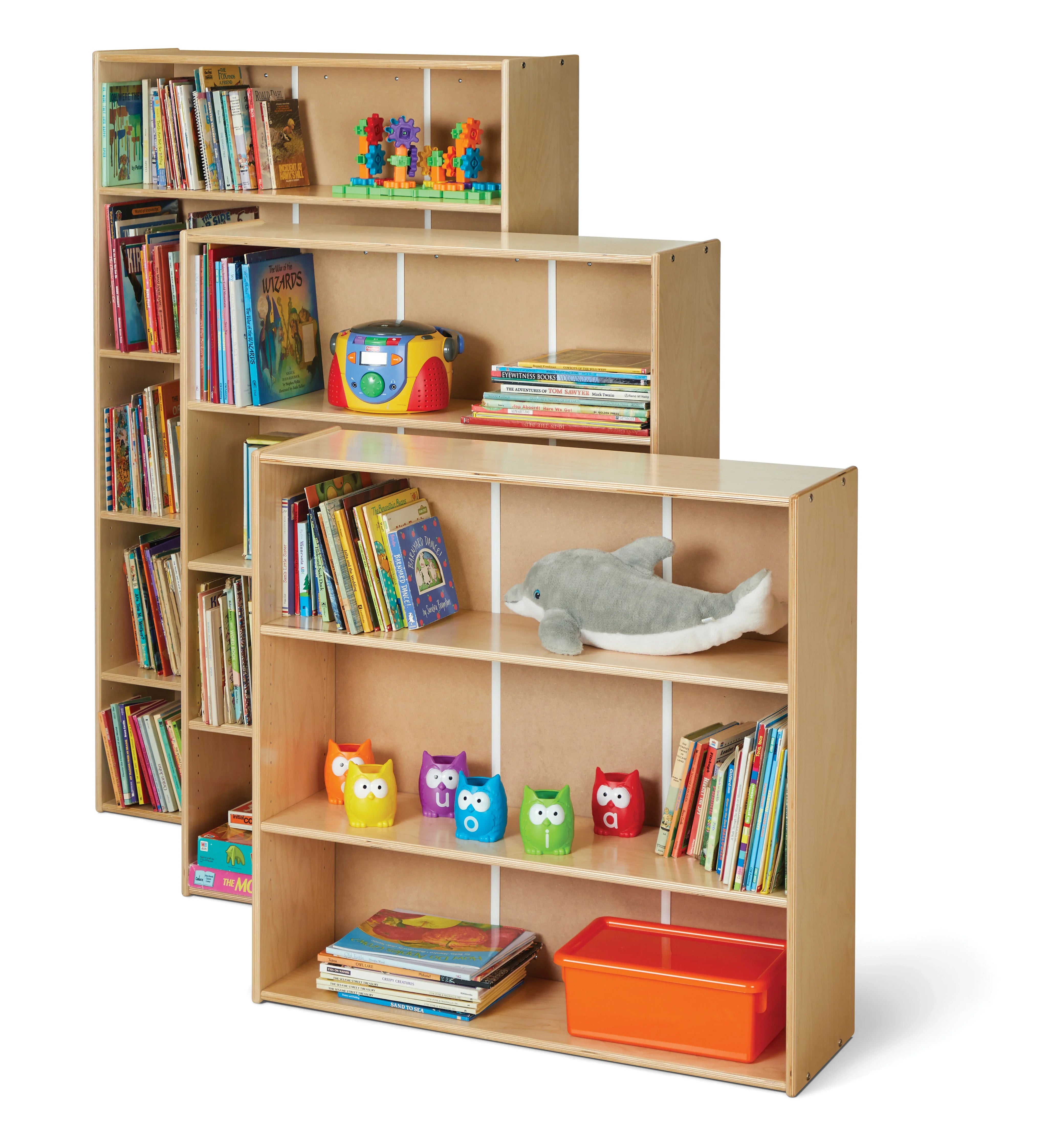 Young Time® Short Adjustable Shelf Bookcase