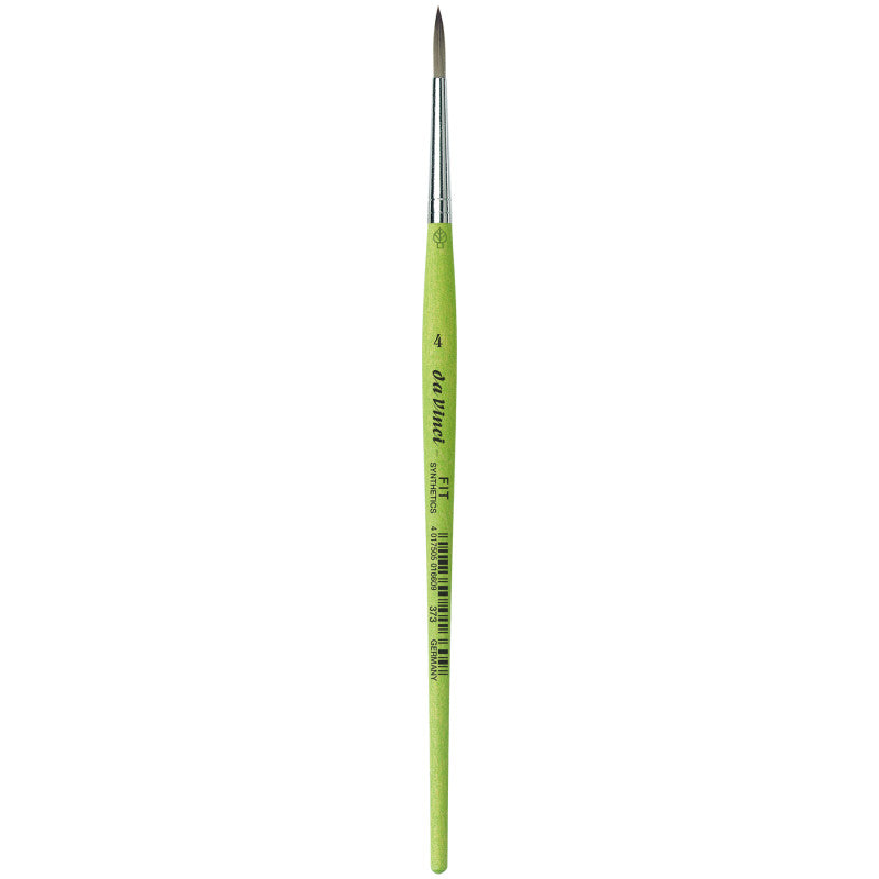 FIT Synthetics Student Brush, Synthetic, Acrylic & Tempera, Round, Series 373, Size 4