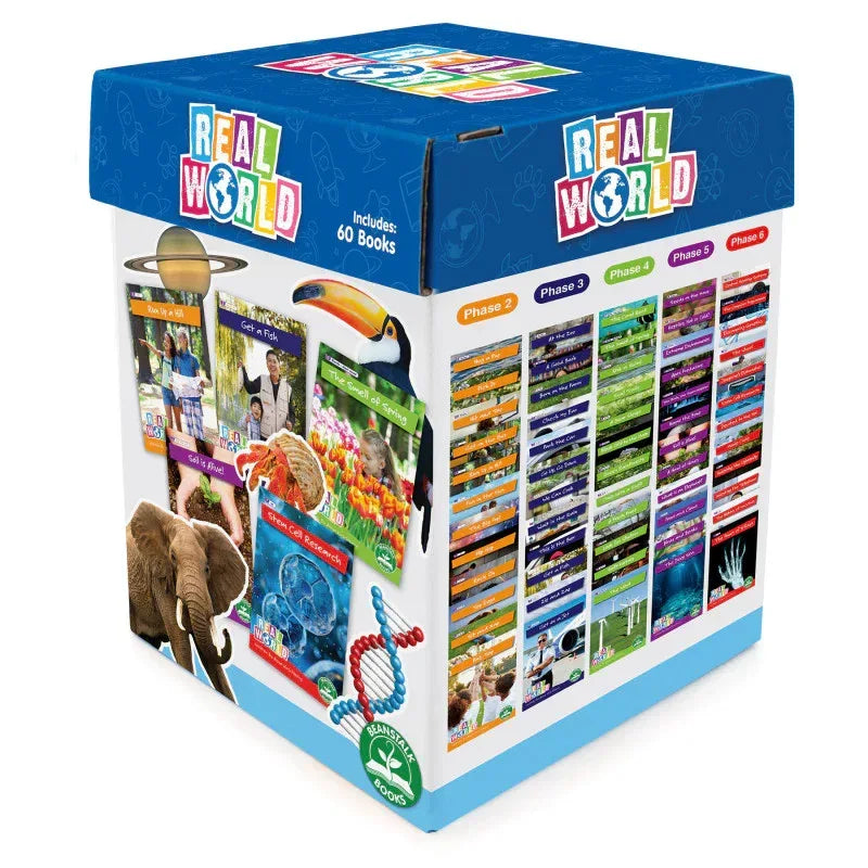 Decodable Readers, Real World Readers, 60 Books