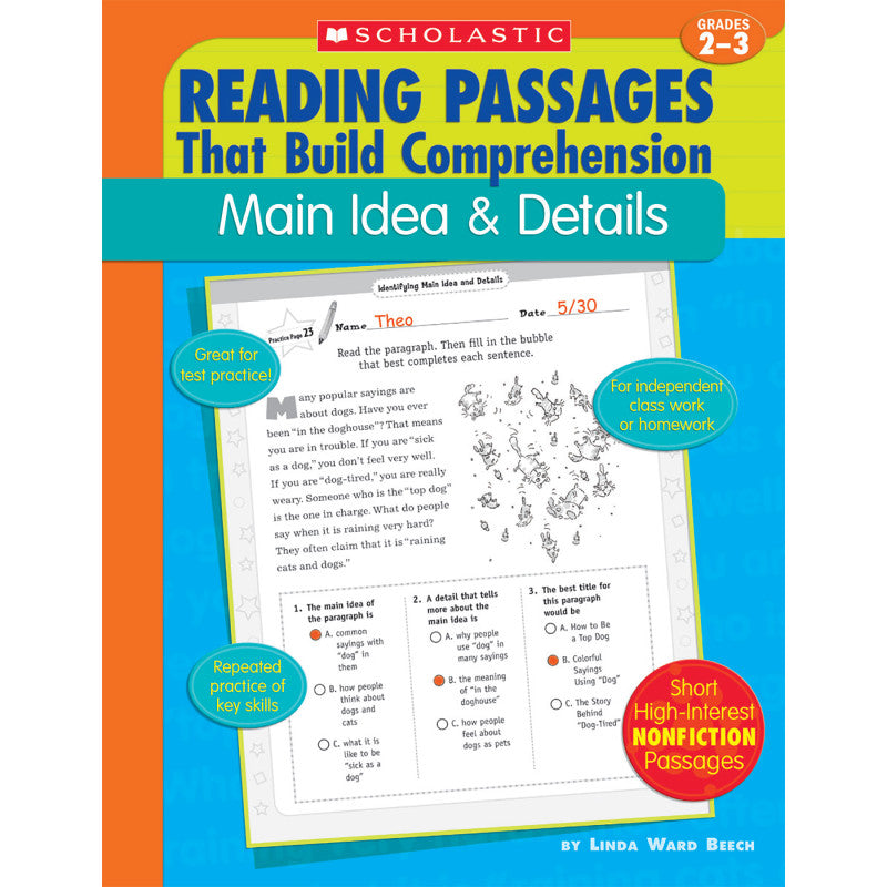 Reading Passages That Build Comprehension: Main Idea & Details