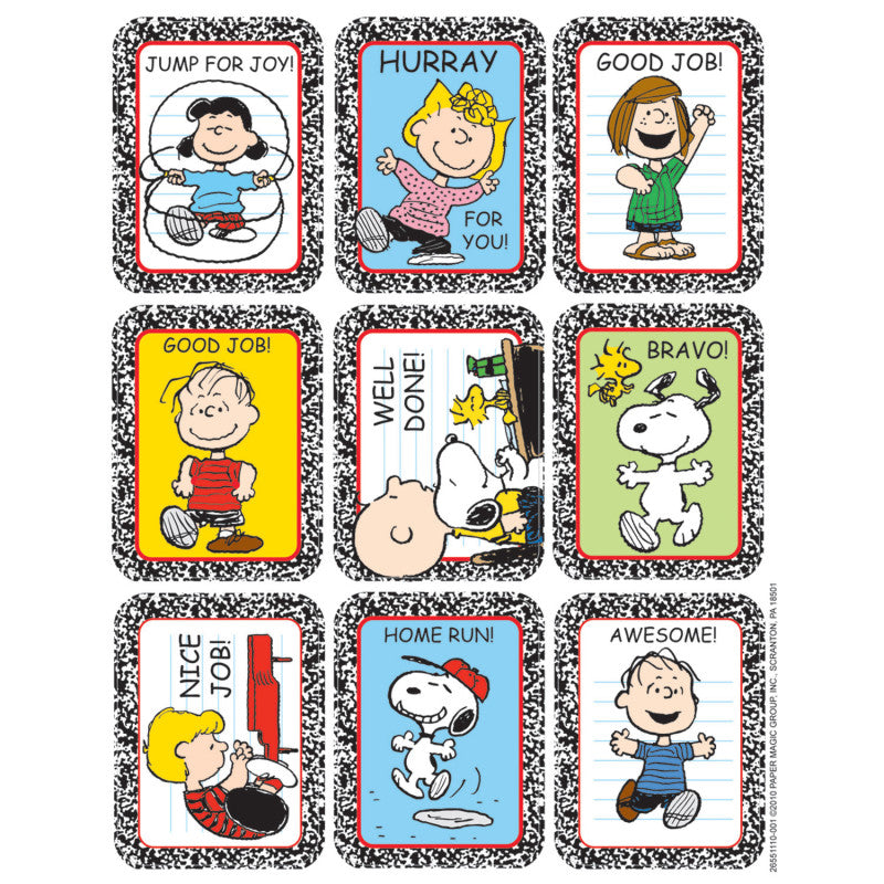 Peanuts&reg; Motivational Sticker, Pack of 36