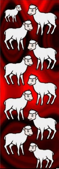 Karbon Pesach Sheep Die-cut Stickers