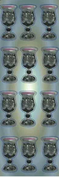 Kiddush Arbah Kosos Die-cut Stickers (Small)