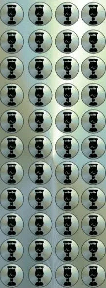 Kiddush Arbah Kosos Circle Stickers Extra Small
