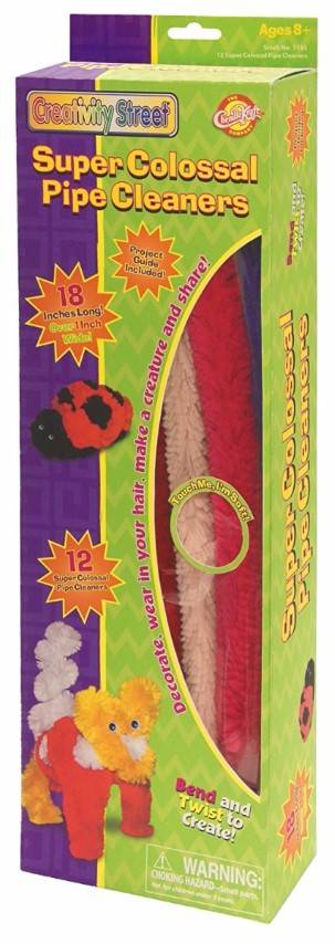 Super Colossal Pipe Cleaners - 18" Long, 1" Wide Pack of 24