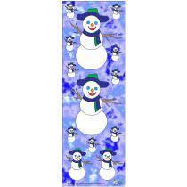 Animated Snow Man Jumbo Sticker Classpack, 25 Sheets