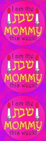 Am the Shabbos Mommy Circle Stickers