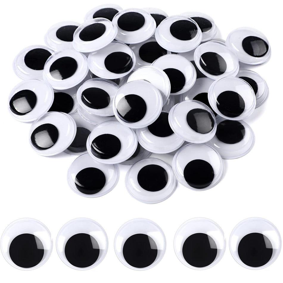 Wiggle Eyes Self Adhesive Black 15mm 100/pkg