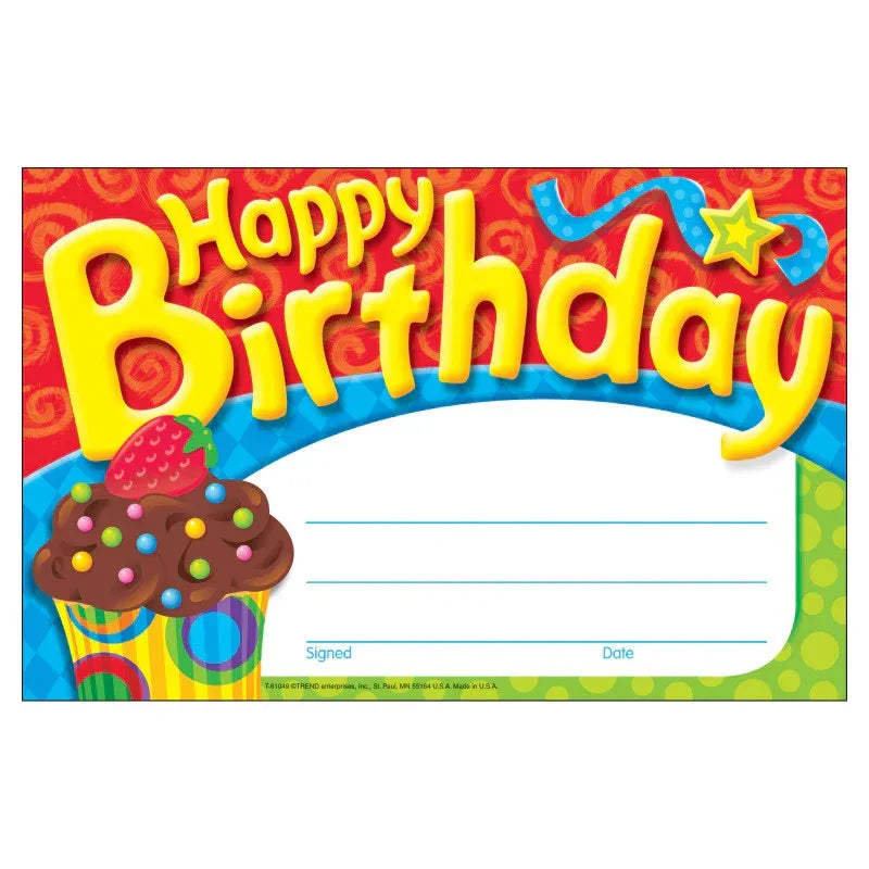 Happy Birthday The Bake Shop&trade; Recognition Awards, 30 ct