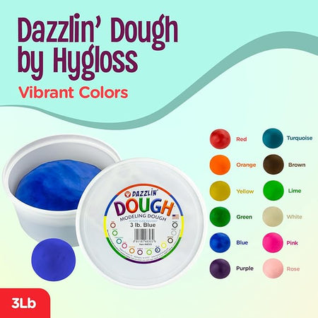 Hygloss Dazzlin Dough 3 lb. tubs