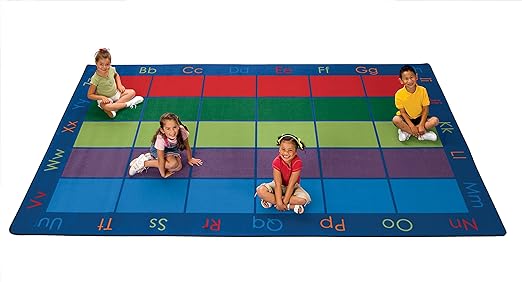 Colorful Places Seating Rug, 7'6" x 12' Rectangle, Primary Colors