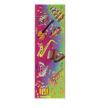 Music Instruments Jumbo Stickers, 25 Sheets