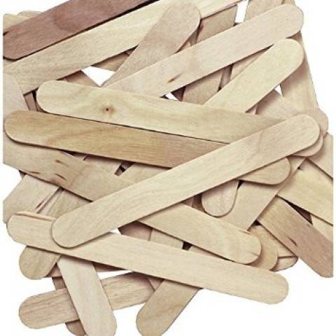 Jumbo Natural Wood Craft Sticks - 5-3/4" - 100/pkg