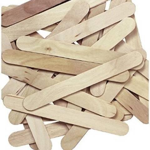 Natural Jumbo Wood Craft Sticks By The Case - 5-3/4" - 5,000/case (2537010)