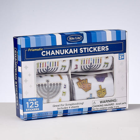 Box of Chanukah Prismatic Stickers